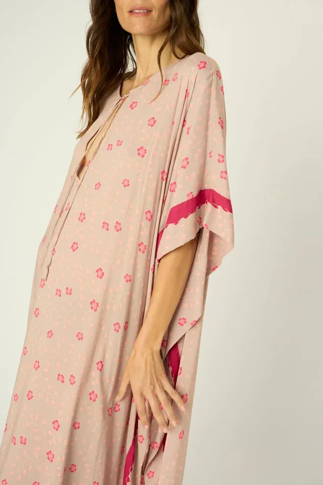 Women Natalie Martin Dresses Paulina Caftan Pinwheel Mink