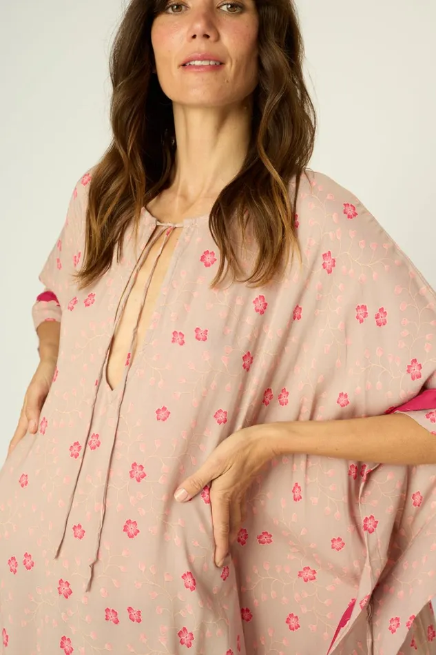 Women Natalie Martin Dresses Paulina Caftan Pinwheel Mink