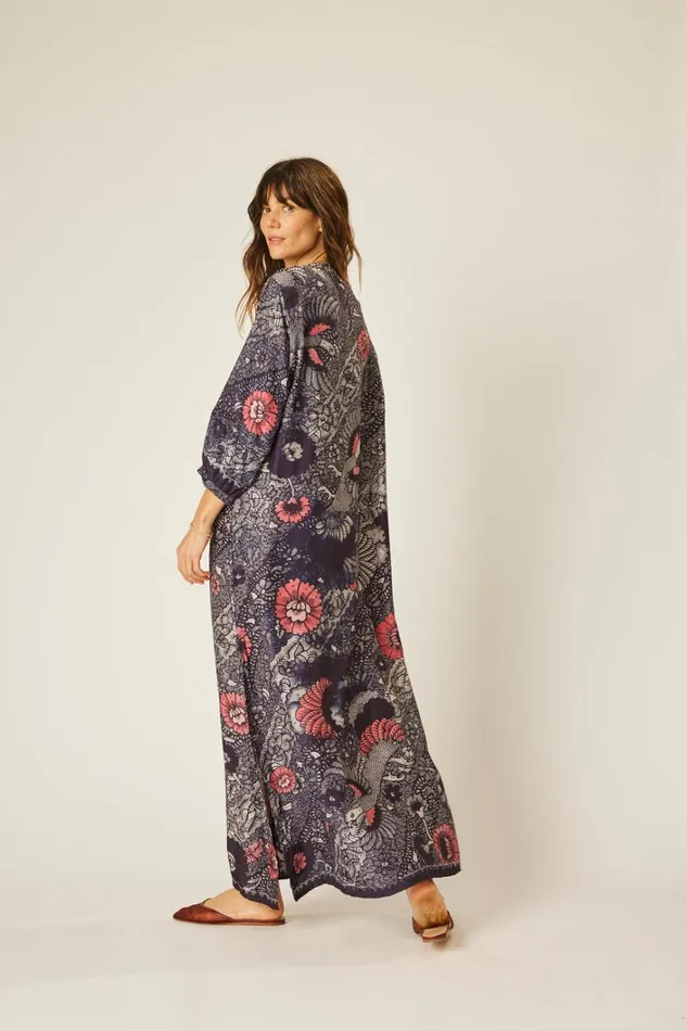 Women Natalie Martin Dresses Sammie Maxi Peacock Ink
