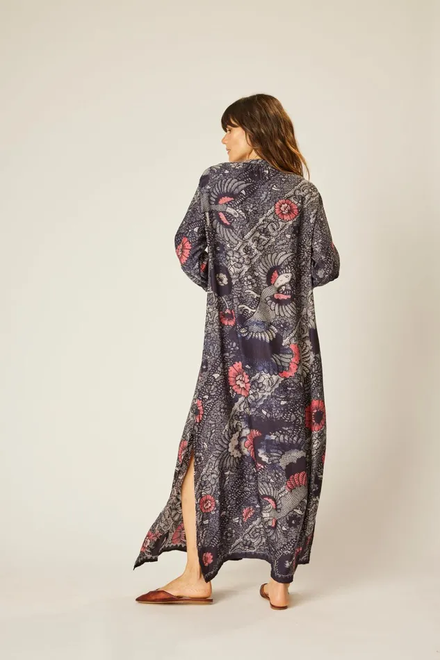 Women Natalie Martin Dresses Sammie Maxi Peacock Ink