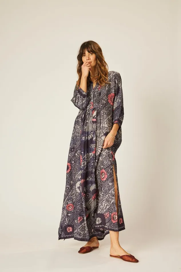Women Natalie Martin Dresses Sammie Maxi Peacock Ink