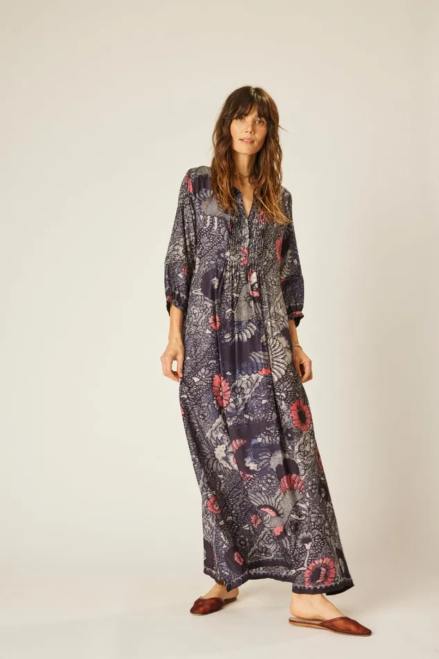 Women Natalie Martin Dresses Sammie Maxi Peacock Ink