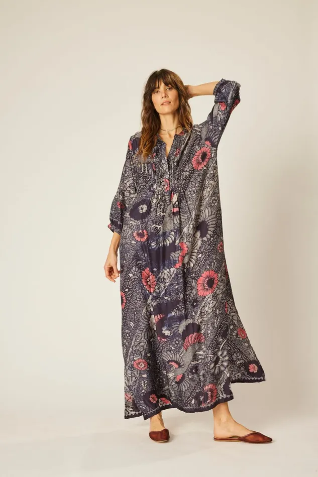 Women Natalie Martin Dresses Sammie Maxi Peacock Ink