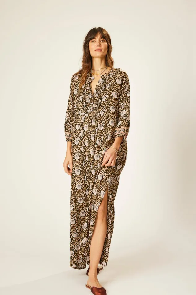 Women Natalie Martin Dresses Sammie Maxi Vintage Flowers Sepia