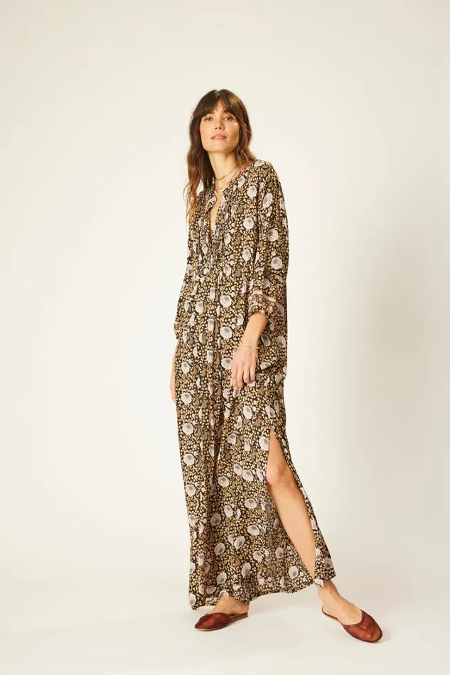 Women Natalie Martin Dresses Sammie Maxi Vintage Flowers Sepia