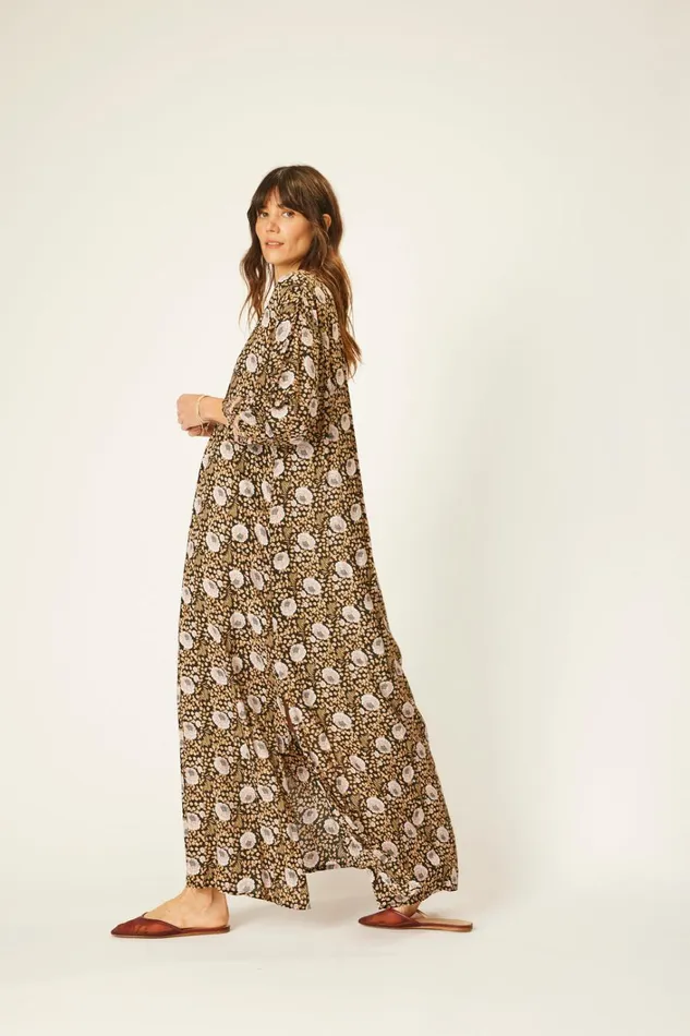 Women Natalie Martin Dresses Sammie Maxi Vintage Flowers Sepia