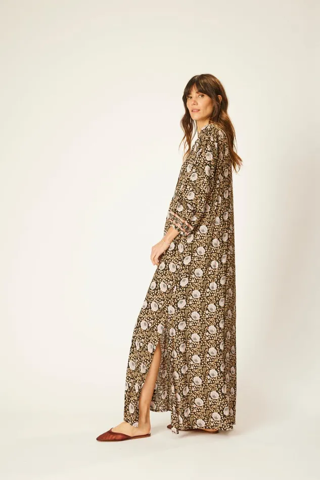 Women Natalie Martin Dresses Sammie Maxi Vintage Flowers Sepia