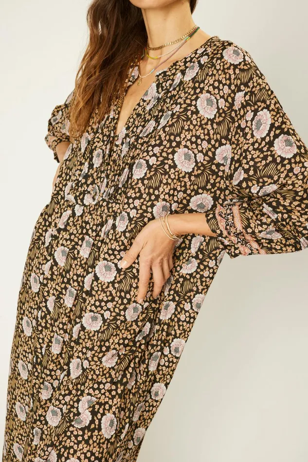 Women Natalie Martin Dresses Sammie Maxi Vintage Flowers Sepia