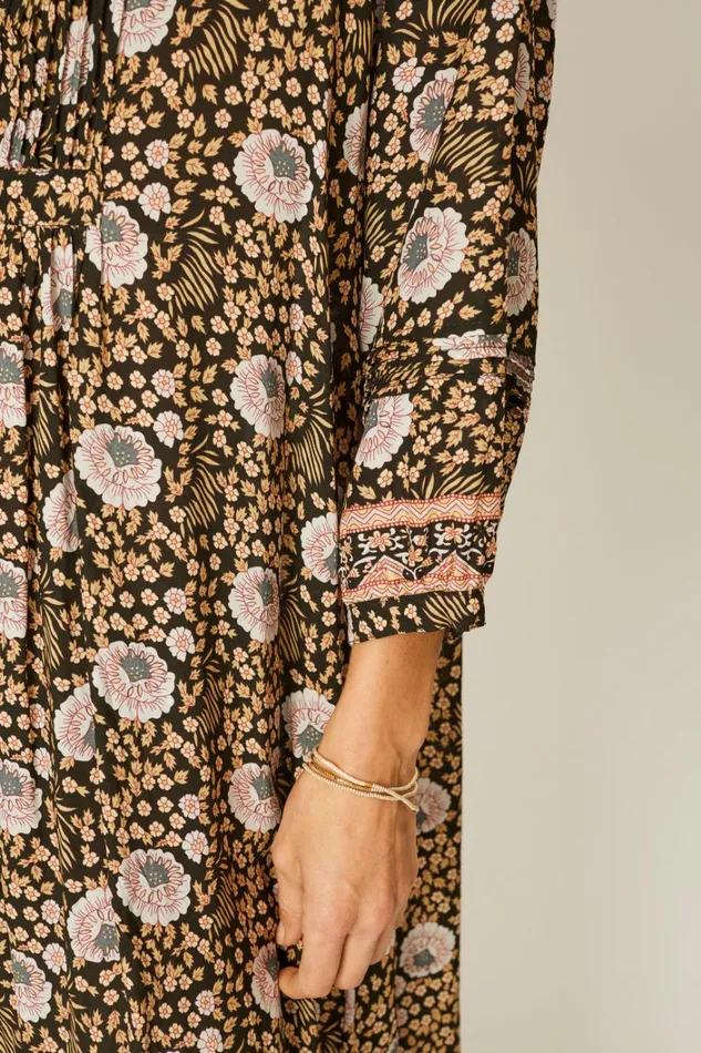 Women Natalie Martin Dresses Sammie Maxi Vintage Flowers Sepia
