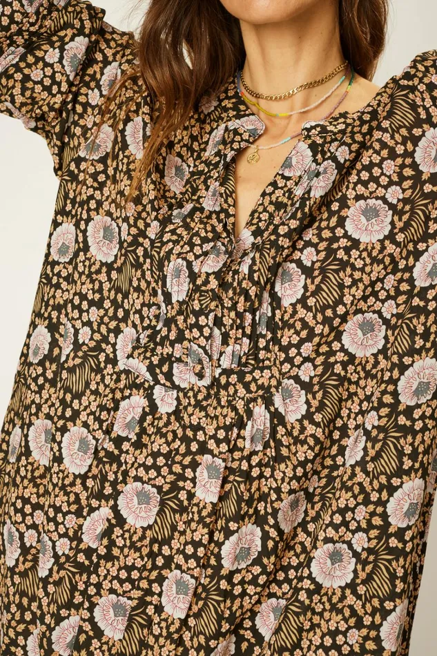 Women Natalie Martin Dresses Sammie Maxi Vintage Flowers Sepia