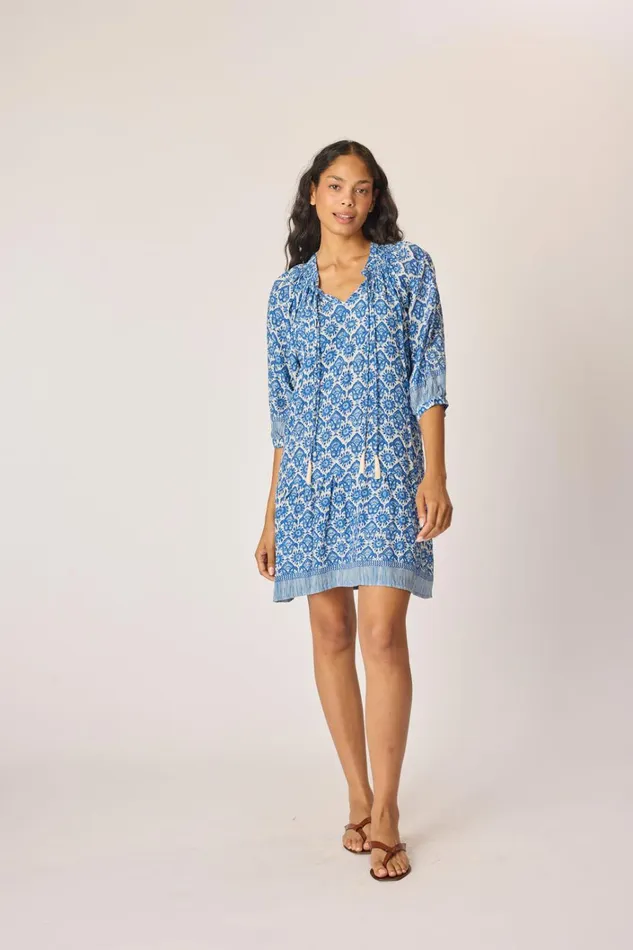 Women Natalie Martin Dresses Stevie Dress Fleurdelis Blue