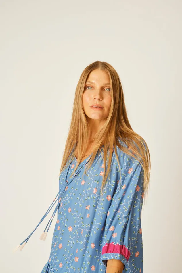 Women Natalie Martin Dresses Stevie Dress Pinwheel Denim Women Natalie Martin Dresses Stevie Dress Pinwheel Denim