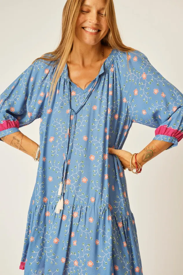 Women Natalie Martin Dresses Stevie Dress Pinwheel Denim Women Natalie Martin Dresses Stevie Dress Pinwheel Denim