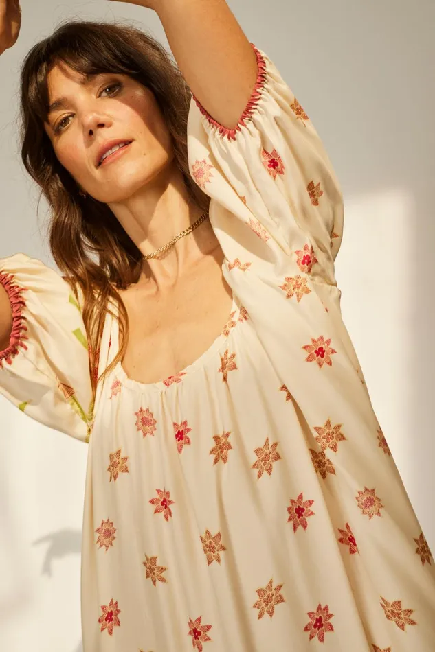 Women Natalie Martin Dresses Vivi Dress Starflower Cream