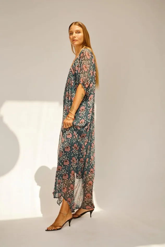 Women Natalie Martin Dresses Vivi Dress Vintage Flowers Indigo