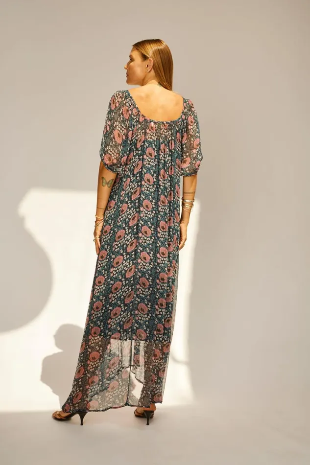 Women Natalie Martin Dresses Vivi Dress Vintage Flowers Indigo
