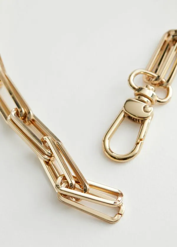 Women Necklaces and Other Stories Chunky Chain Link Necklace Gold