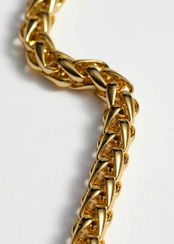 Women Necklaces and Other Stories Rope Chain Necklace Gold