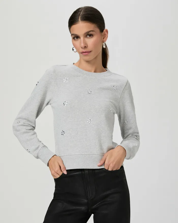 Women Ordenna Sweatshirt 8211 Heather Grey Sweaters and Sweatshirts PAIGE