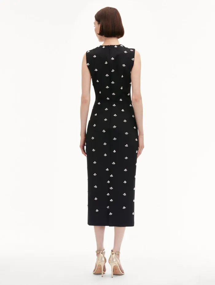 Women Oscar De La Renta Dresses Pearl Cabochon Cocktail Dress Black Women Oscar De La Renta Dresses Pearl Cabochon Cocktail Dress Black