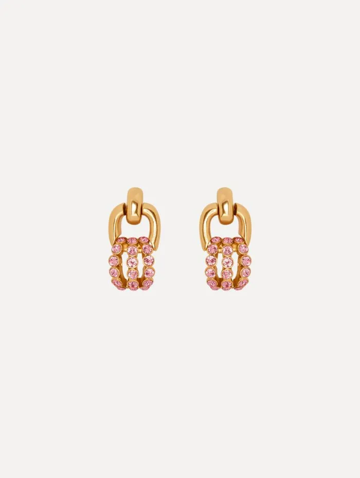 Women Oscar De La Renta Earrings Pav Link Earrings Rose