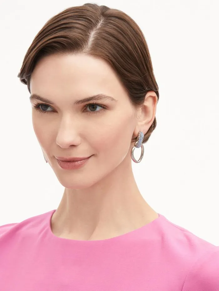 Women Oscar De La Renta Earrings Pav O Drop Earrings Blue Women Oscar De La Renta Earrings Pav O Drop Earrings Blue