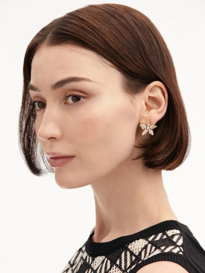 Women Oscar De La Renta Earrings Pav Pearl Flower Earrings Pearl Women Oscar De La Renta Earrings Pav Pearl Flower Earrings Pearl