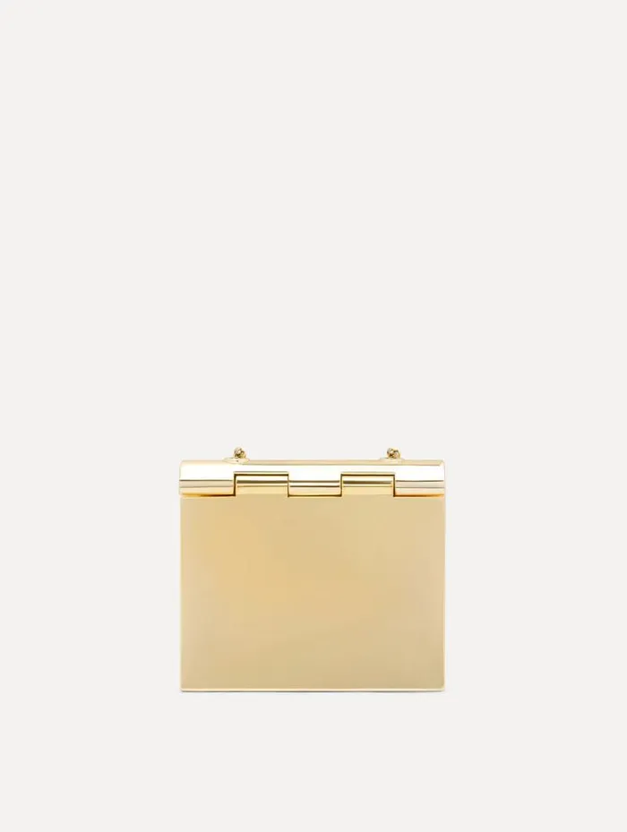 Women Oscar De La Renta Handbags 3D Printed Nano TRO Bag Gold Women Oscar De La Renta Handbags 3D Printed Nano TRO Bag Gold