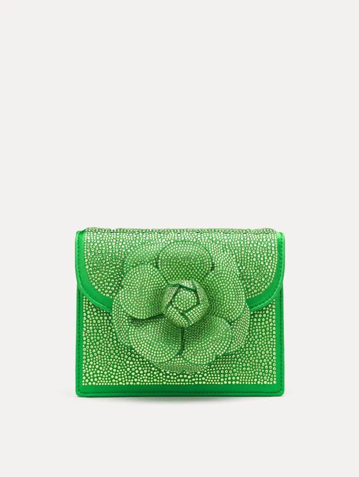 Women Oscar De La Renta Handbags Crystal Pav Mini TRO Bag Meadow Women Oscar De La Renta Handbags Crystal Pav Mini TRO Bag Meadow