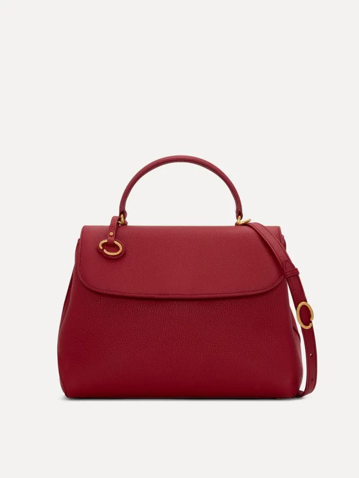 Women Oscar De La Renta Handbags The Poppy Scarlet