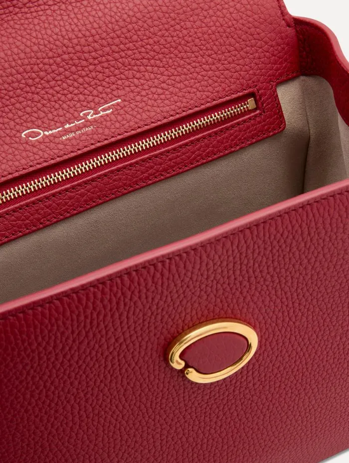 Women Oscar De La Renta Handbags The Poppy Scarlet