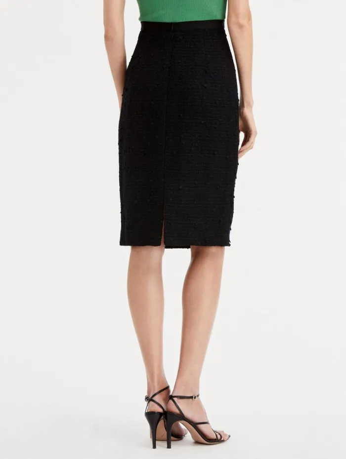 Women Oscar De La Renta Pants and Skirts Ribbon Tweed Pencil Skirt Black Women Oscar De La Renta Pants and Skirts Ribbon Tweed Pencil Skirt Black