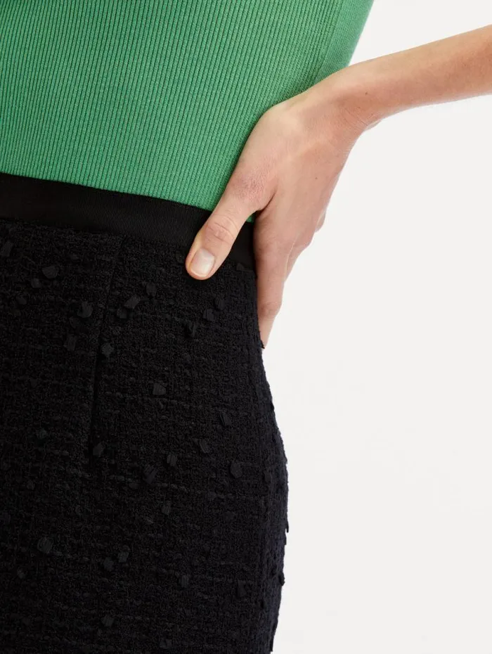Women Oscar De La Renta Pants and Skirts Ribbon Tweed Pencil Skirt Black Women Oscar De La Renta Pants and Skirts Ribbon Tweed Pencil Skirt Black