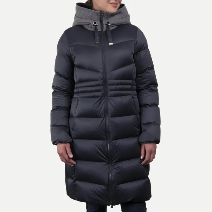 Women Oslo Coat Deep Spacesteel Grey Melange KJUS Jackets and Vests