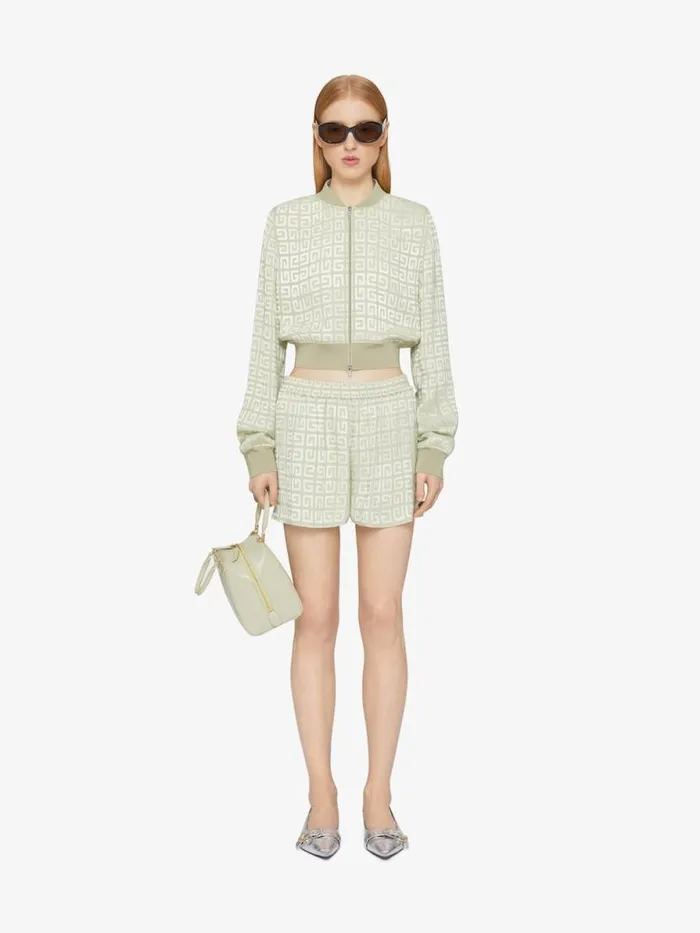 Women Outerwear and Blousons Givenchy Bomber In 4G Jacquard Almond Green
