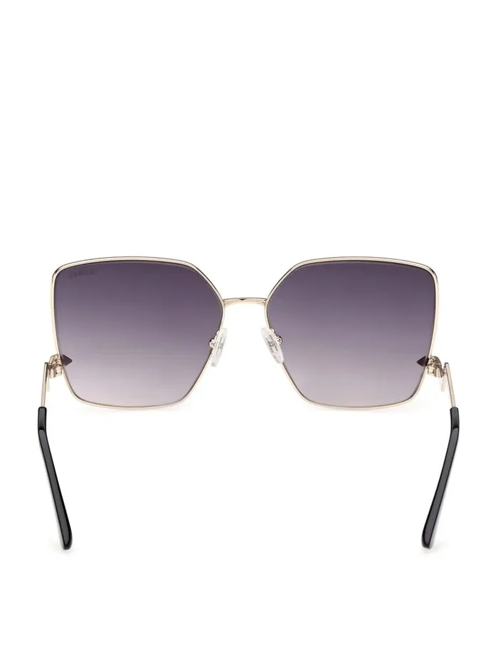 Women Oversized Square Zigzag Sunglasses 05b Black Sunglasses GUESS Women Oversized Square Zigzag Sunglasses 05b Black Sunglasses GUESS