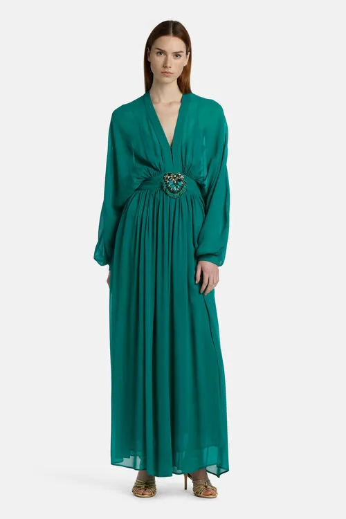 Women Paiolo Paiolo Emerald Green Formal Dresses Luisa Spagnoli