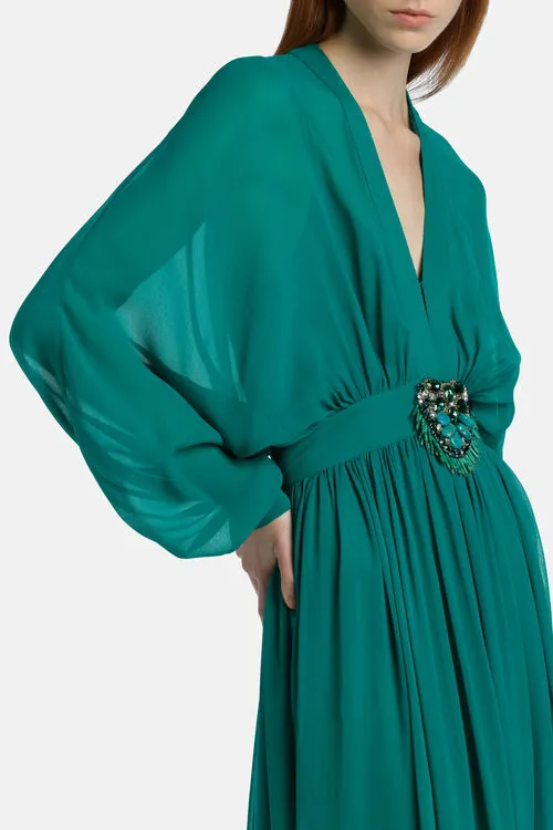 Women Paiolo Paiolo Emerald Green Formal Dresses Luisa Spagnoli Women Paiolo Paiolo Emerald Green Formal Dresses Luisa Spagnoli