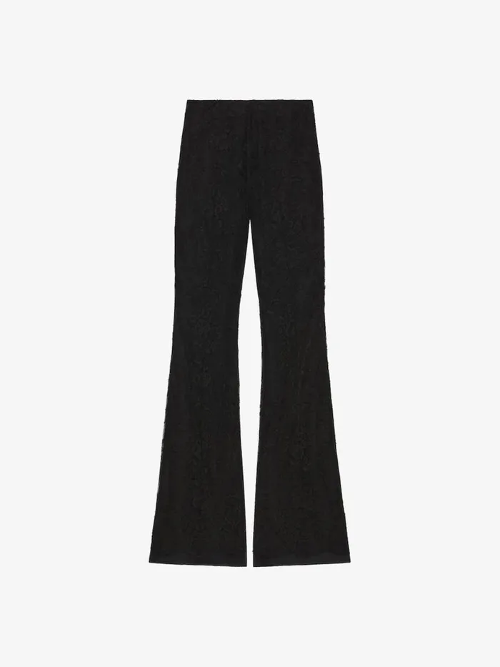 Women Pants and Shorts Givenchy Flare Pants In Lace Black