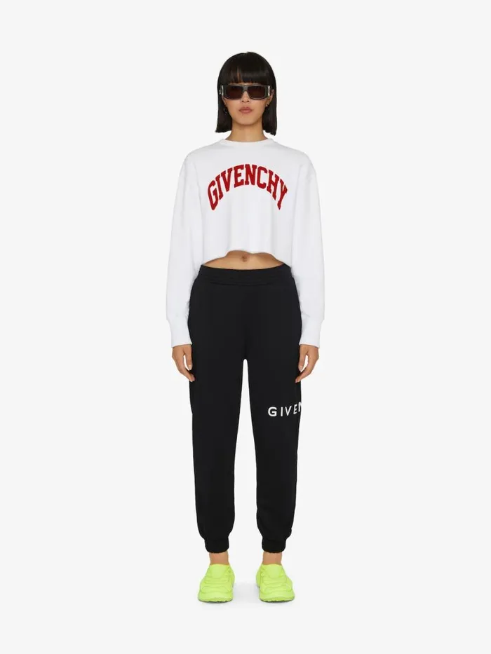 Women Pants and Shorts Givenchy GIVENCHY Archetype Slim Fit Jogger Pants In Fleece Black