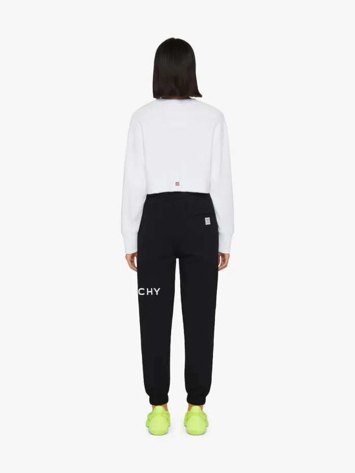 Women Pants and Shorts Givenchy GIVENCHY Archetype Slim Fit Jogger Pants In Fleece Black