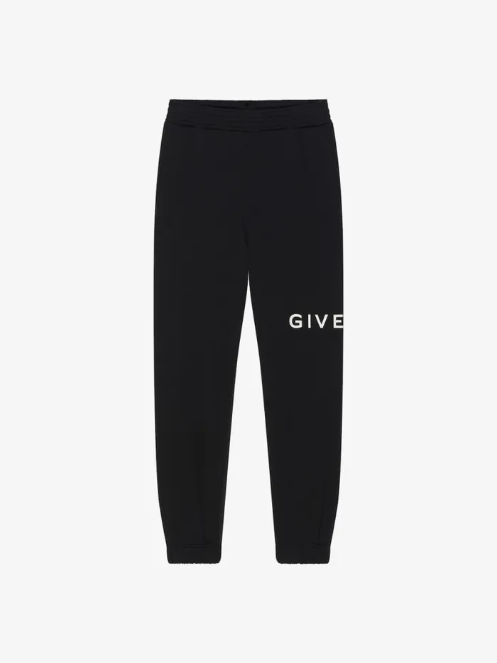 Women Pants and Shorts Givenchy GIVENCHY Archetype Slim Fit Jogger Pants In Fleece Black
