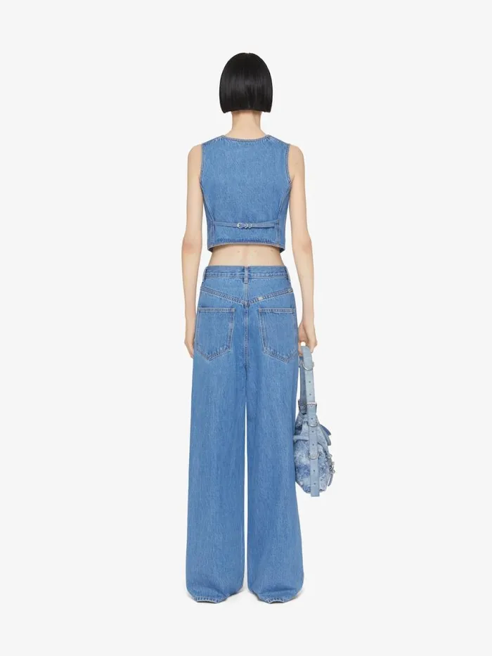 Women Pants and Shorts Givenchy Oversized Jeans In Denim Deep Blue Women Pants and Shorts Givenchy Oversized Jeans In Denim Deep Blue