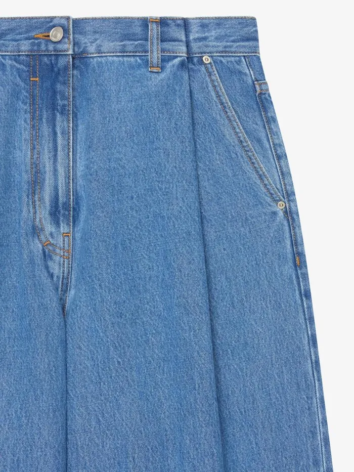 Women Pants and Shorts Givenchy Oversized Jeans In Denim Deep Blue Women Pants and Shorts Givenchy Oversized Jeans In Denim Deep Blue