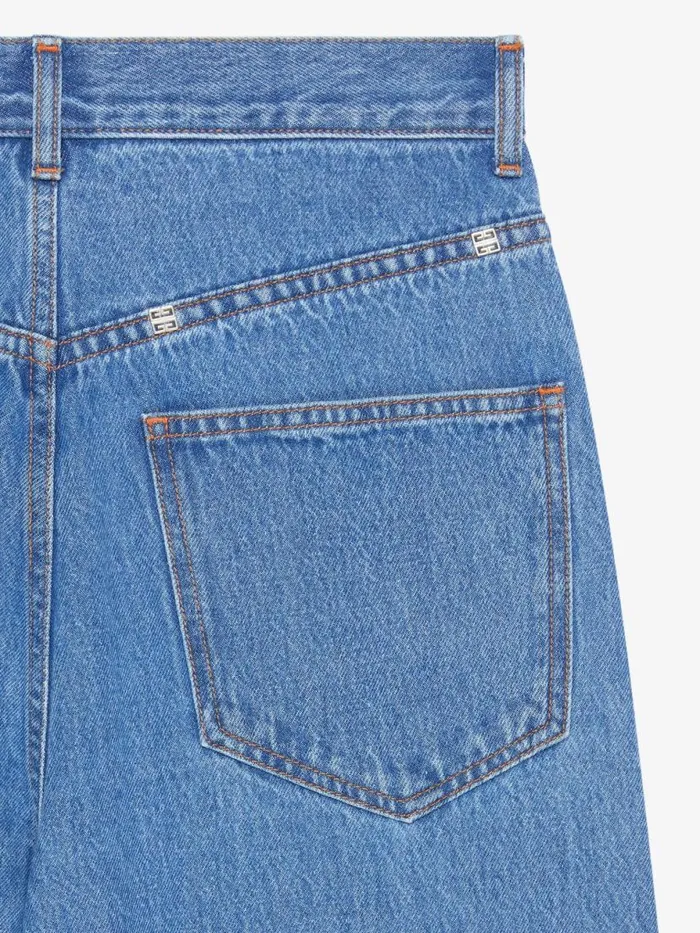 Women Pants and Shorts Givenchy Oversized Jeans In Denim Deep Blue Women Pants and Shorts Givenchy Oversized Jeans In Denim Deep Blue