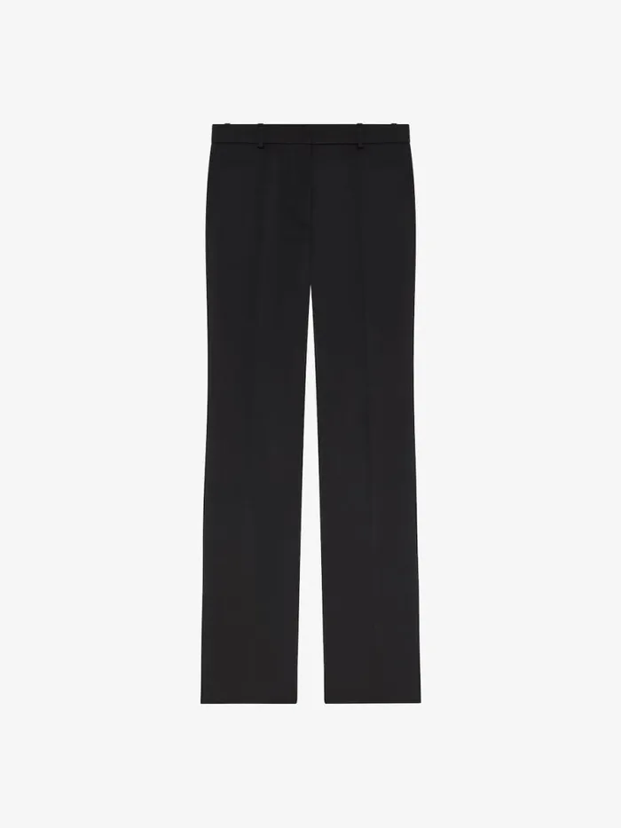 Women Pants and Shorts Givenchy Tailored Pants In Satin Black