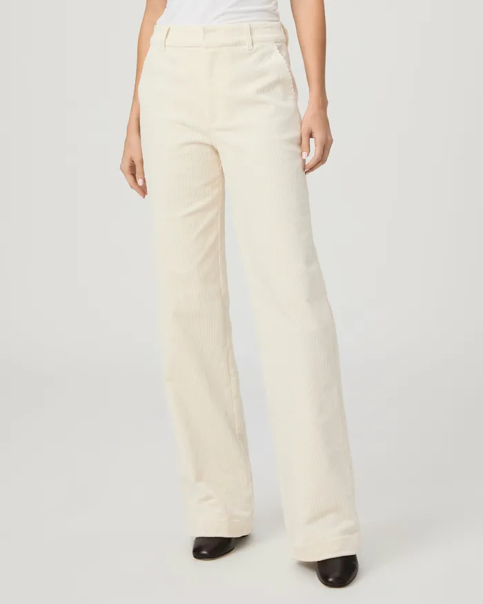 Women Pants PAIGE Danielle Trouser 8211 Ivory Corduroy Women Pants PAIGE Danielle Trouser 8211 Ivory Corduroy