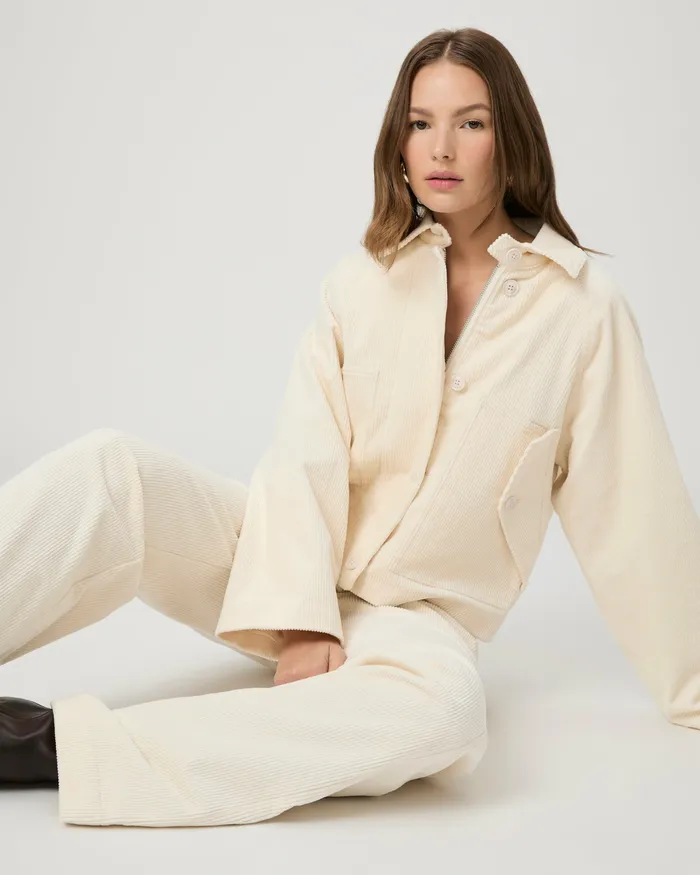 Women Pants PAIGE Danielle Trouser 8211 Ivory Corduroy Women Pants PAIGE Danielle Trouser 8211 Ivory Corduroy