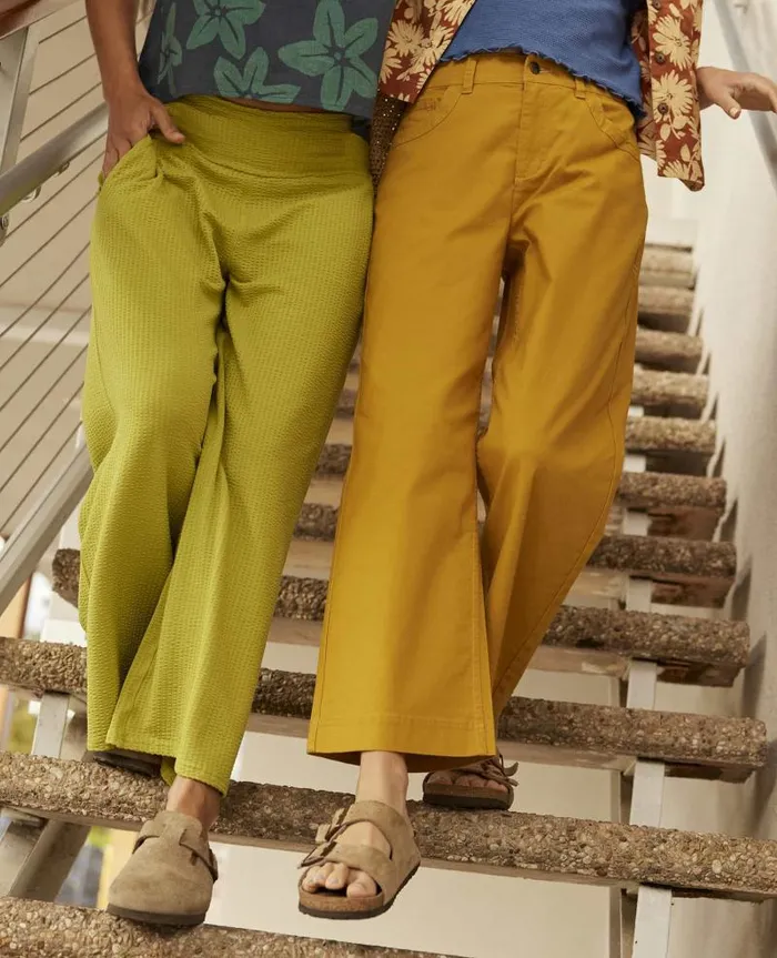 Women Pants Toad and Co Earthworks Wide Leg Pant Pollen
