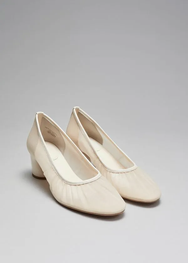 Women Pumps and Other Stories Soft BlockHeel Pumps White